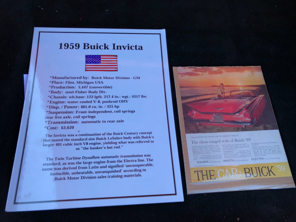 Used 1959 Buick Invicta -RARE CONVERTIBLE- 1 OF 5447 BUILT WITH 48K ORIGINAL MILES-WOW-SEE VIDEO | Mundelein, IL