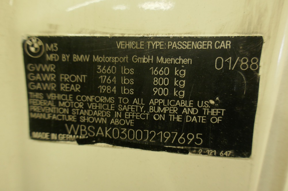 Used 1988 BMW M3 - VERY RARE 1ST SERIES M3- | Mundelein, IL