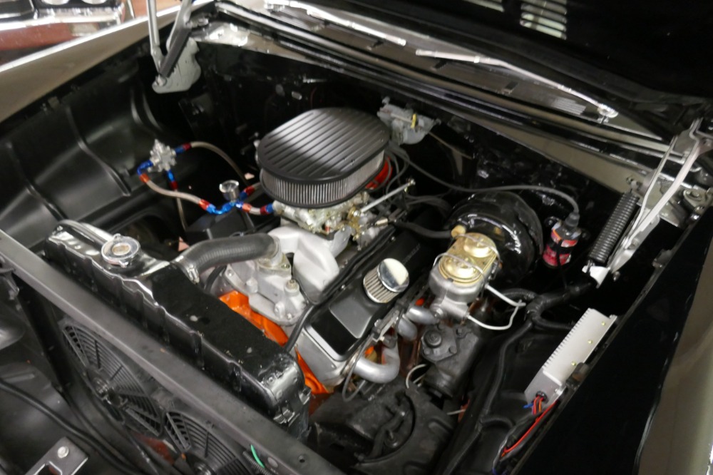 Used 1955 Chevrolet Bel Air 150 Sedan-NICE BLACK PAINT-FRESH DEL RAY INTERIOR- BUILT 350 V8 | Mundelein, IL