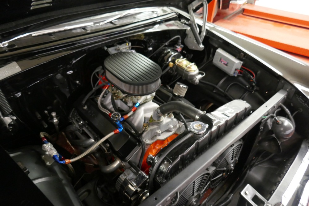 Used 1955 Chevrolet Bel Air 150 Sedan-NICE BLACK PAINT-FRESH DEL RAY INTERIOR- BUILT 350 V8 | Mundelein, IL