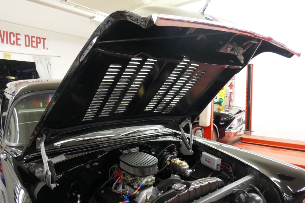 Used 1955 Chevrolet Bel Air 150 Sedan-NICE BLACK PAINT-FRESH DEL RAY INTERIOR- BUILT 350 V8 | Mundelein, IL