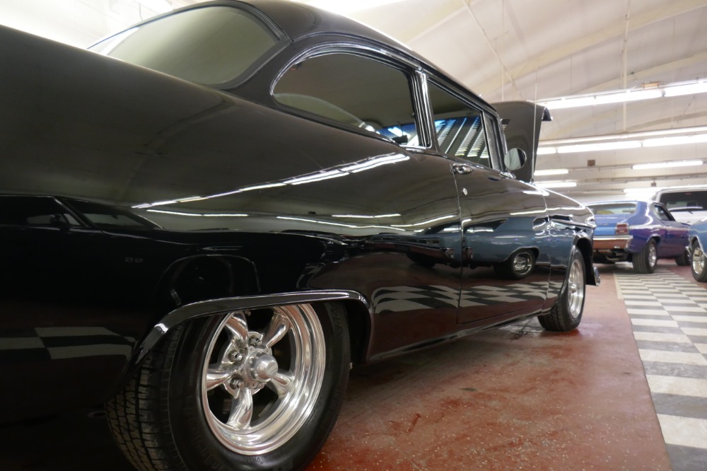 Used 1955 Chevrolet Bel Air 150 Sedan-NICE BLACK PAINT-FRESH DEL RAY INTERIOR- BUILT 350 V8 | Mundelein, IL