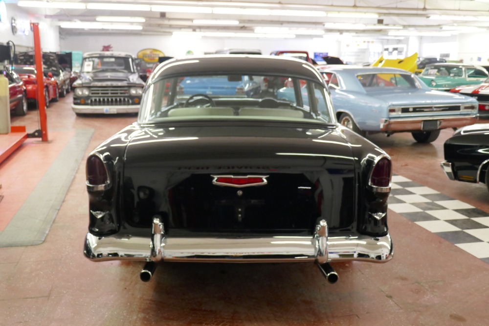 Used 1955 Chevrolet Bel Air 150 Sedan-NICE BLACK PAINT-FRESH DEL RAY INTERIOR- BUILT 350 V8 | Mundelein, IL