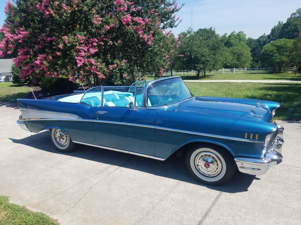 Used 1957 Chevrolet Bel Air - HARBOR BLUE -CONVERTIBLE - SEE VIDEO | Mundelein, IL