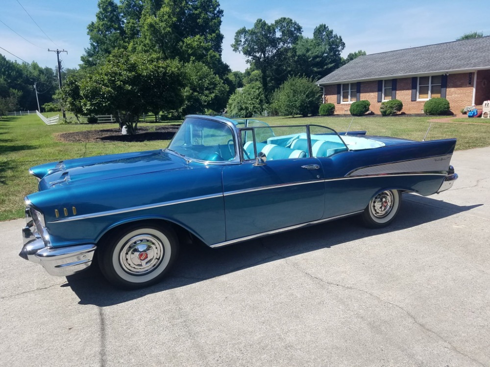 Used 1957 Chevrolet Bel Air - HARBOR BLUE -CONVERTIBLE - SEE VIDEO | Mundelein, IL