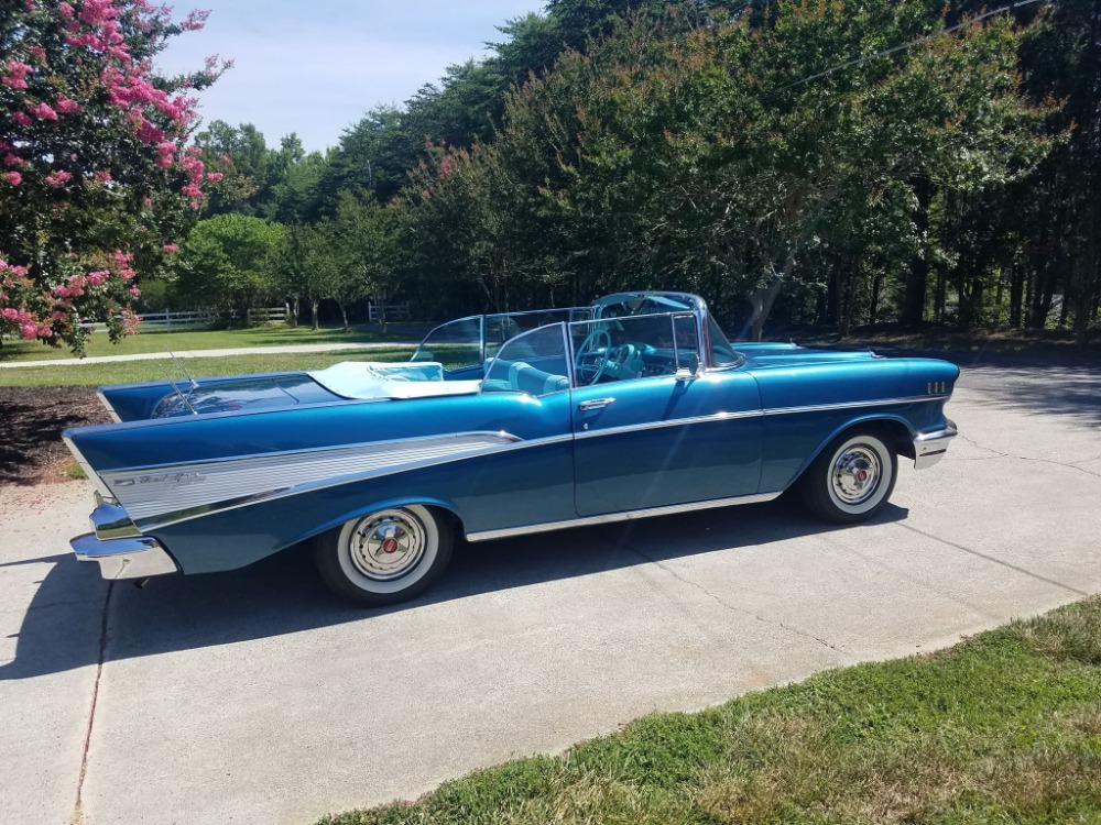 Used 1957 Chevrolet Bel Air - HARBOR BLUE -CONVERTIBLE - SEE VIDEO | Mundelein, IL