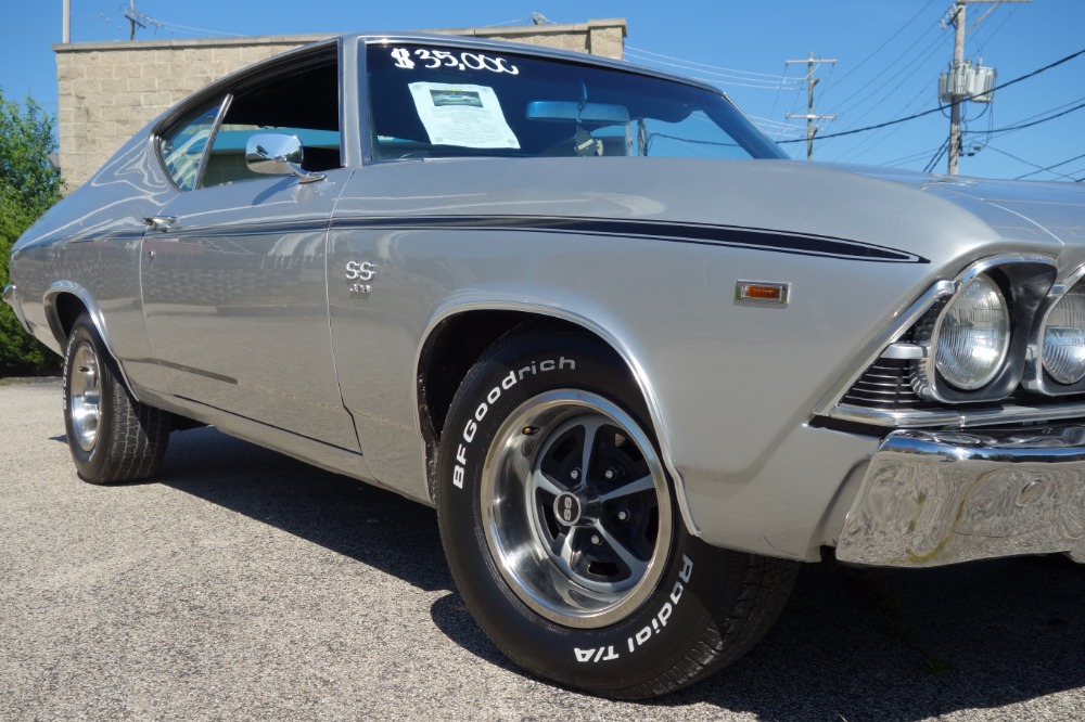 Used 1969 Chevrolet Chevelle REAL SS396-REAL L CODE-FACTORY CODE 69-CORTEZ SILVER- 4 SPEED - SEE VIDEO | Mundelein, IL