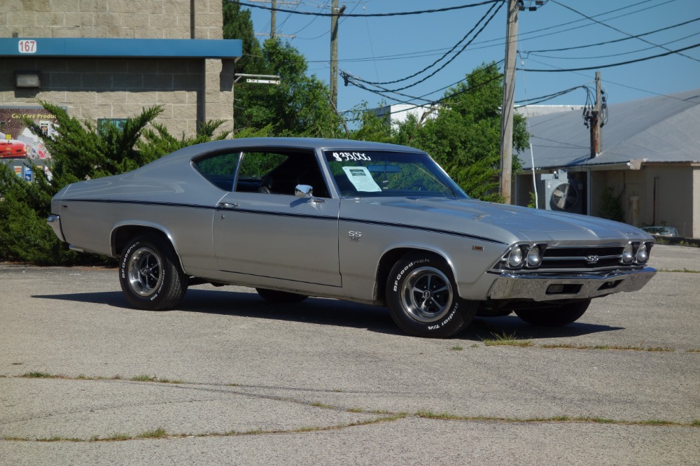 Used 1969 Chevrolet Chevelle REAL SS396-REAL L CODE-FACTORY CODE 69-CORTEZ SILVER- 4 SPEED - SEE VIDEO | Mundelein, IL