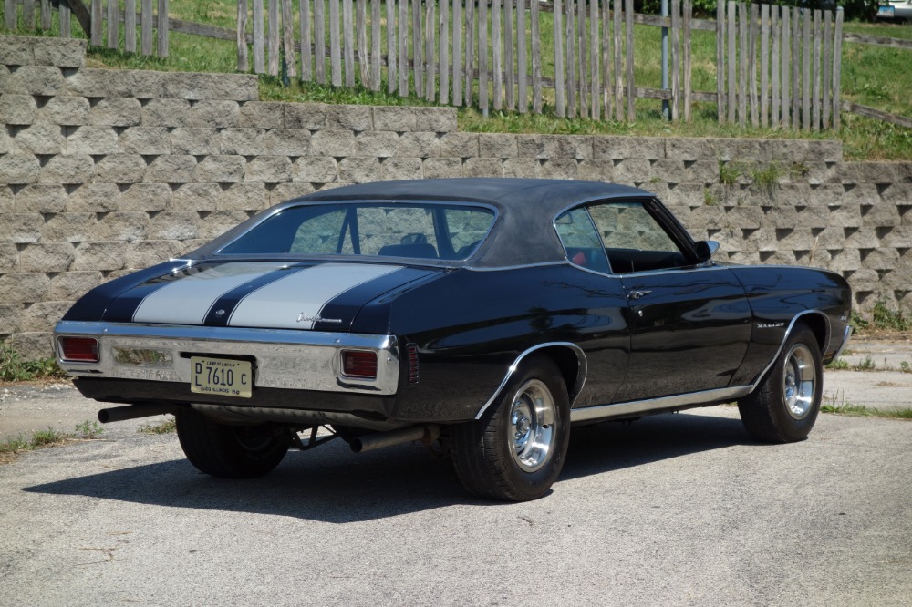 Used 1970 Chevrolet Chevelle - BLACK AND CORTEZ SILVER SS STRIPES-BIG BLOCK 454 BEAST! - SEE VIDEO | Mundelein, IL