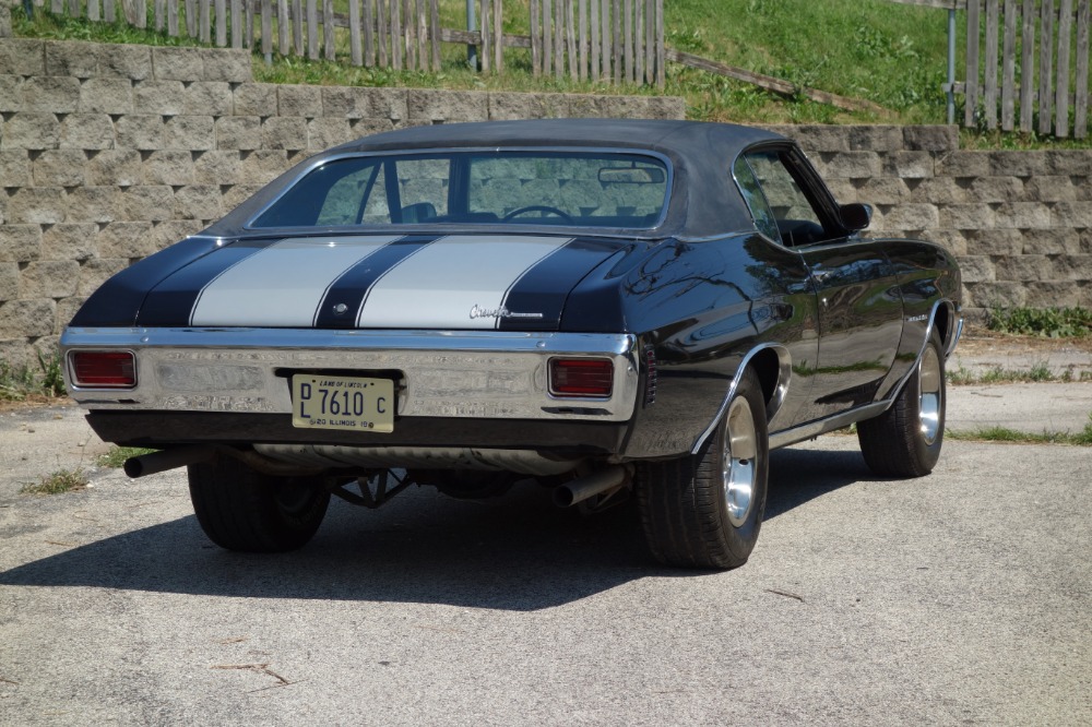 Used 1970 Chevrolet Chevelle - BLACK AND CORTEZ SILVER SS STRIPES-BIG BLOCK 454 BEAST! - SEE VIDEO | Mundelein, IL