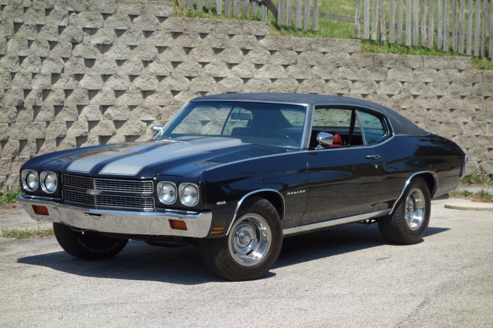 Used 1970 Chevrolet Chevelle - BLACK AND CORTEZ SILVER SS STRIPES-BIG BLOCK 454 BEAST! - SEE VIDEO | Mundelein, IL