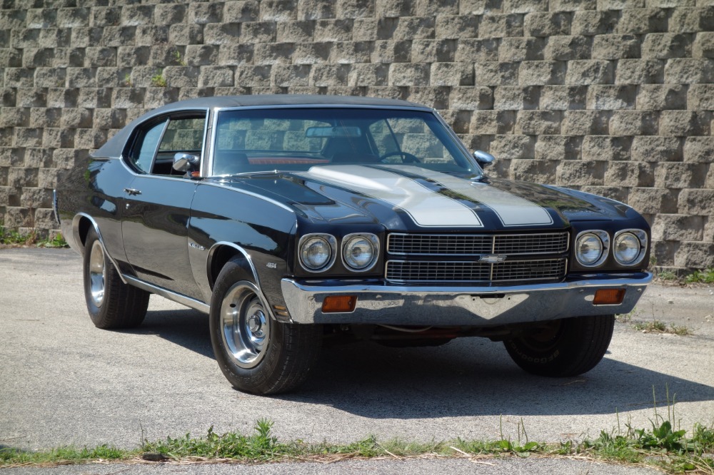 Used 1970 Chevrolet Chevelle - BLACK AND CORTEZ SILVER SS STRIPES-BIG BLOCK 454 BEAST! - SEE VIDEO | Mundelein, IL
