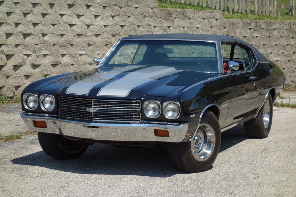 Used 1970 Chevrolet Chevelle - BLACK AND CORTEZ SILVER SS STRIPES-BIG BLOCK 454 BEAST! - SEE VIDEO | Mundelein, IL
