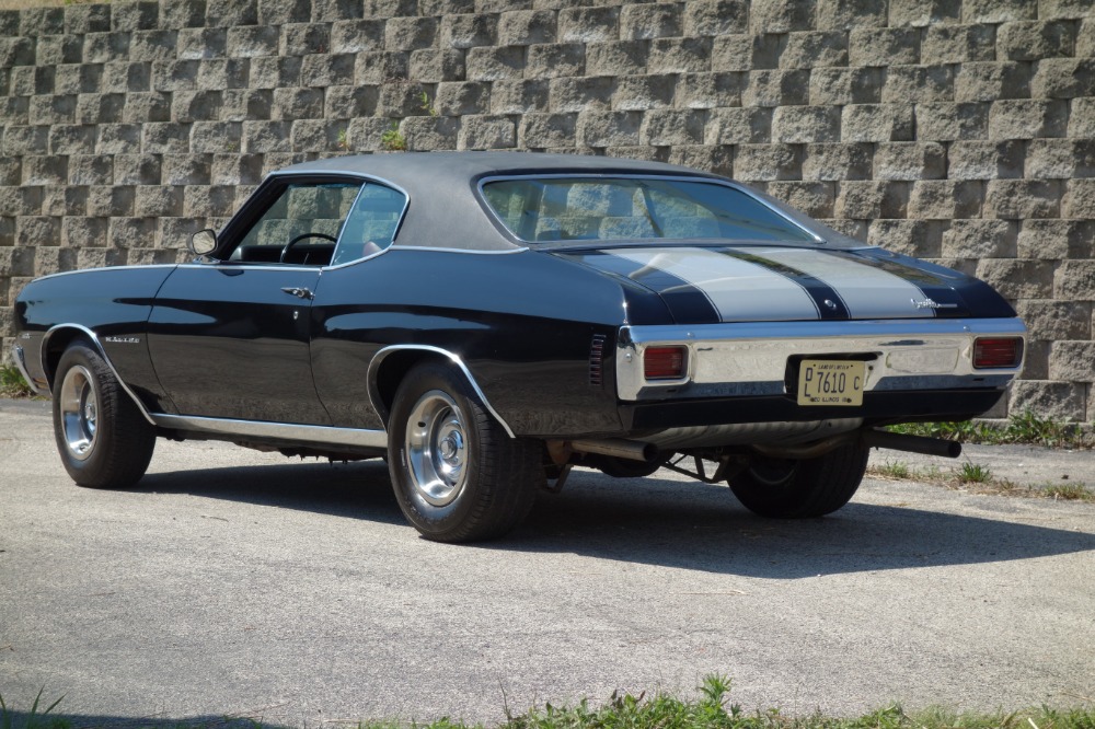 Used 1970 Chevrolet Chevelle - BLACK AND CORTEZ SILVER SS STRIPES-BIG BLOCK 454 BEAST! - SEE VIDEO | Mundelein, IL