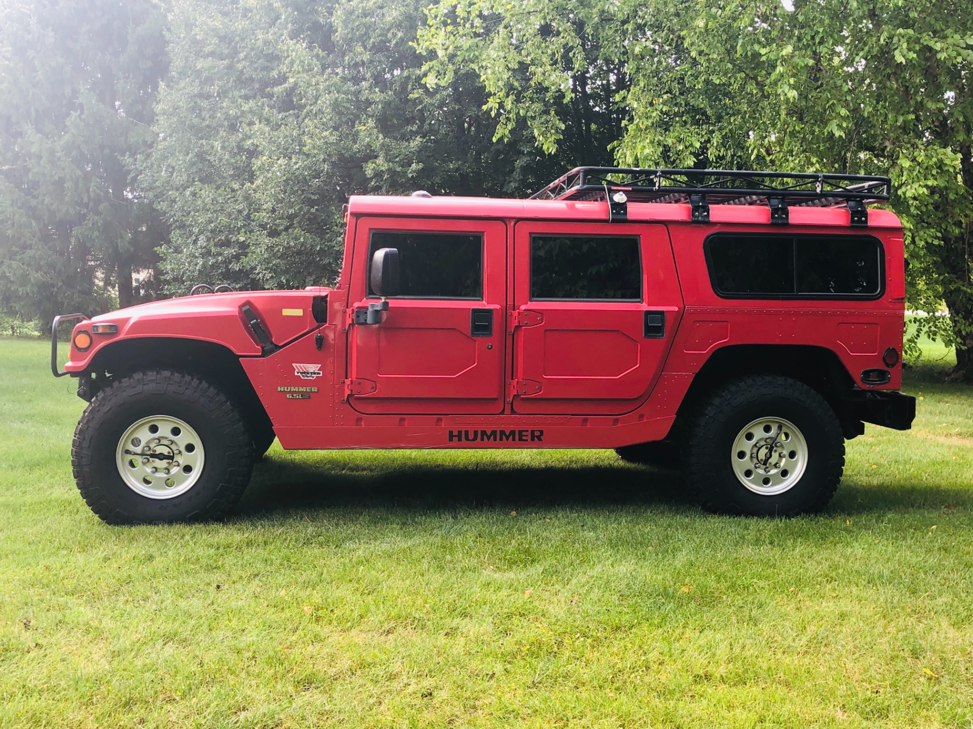 Used 1997 Hummer H1 -DUAL SKYLIGHTS-80k MILES TWIN TURBO DIESEL LUGGAGE RACK-CLEAN-SEE VID | Mundelein, IL