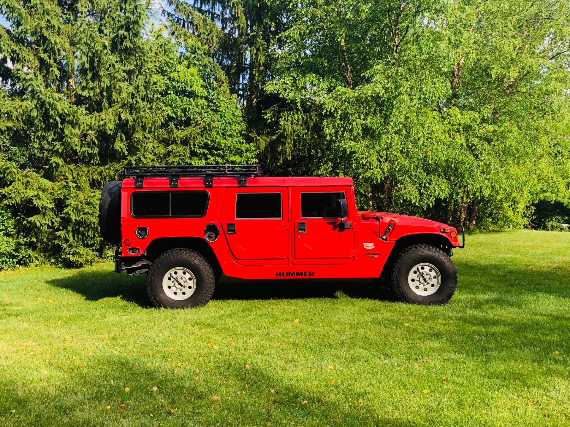 Used 1997 Hummer H1 -DUAL SKYLIGHTS-80k MILES TWIN TURBO DIESEL LUGGAGE RACK-CLEAN-SEE VID | Mundelein, IL