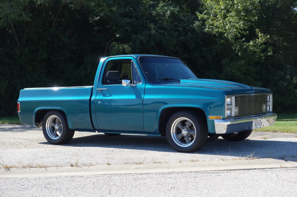 Used 1987 Chevrolet Pickup -C-10 - DARK TEAL PICKUP -RIDE TECH SUSPENSION- FUEL INJECTED- SEE VIDEO | Mundelein, IL