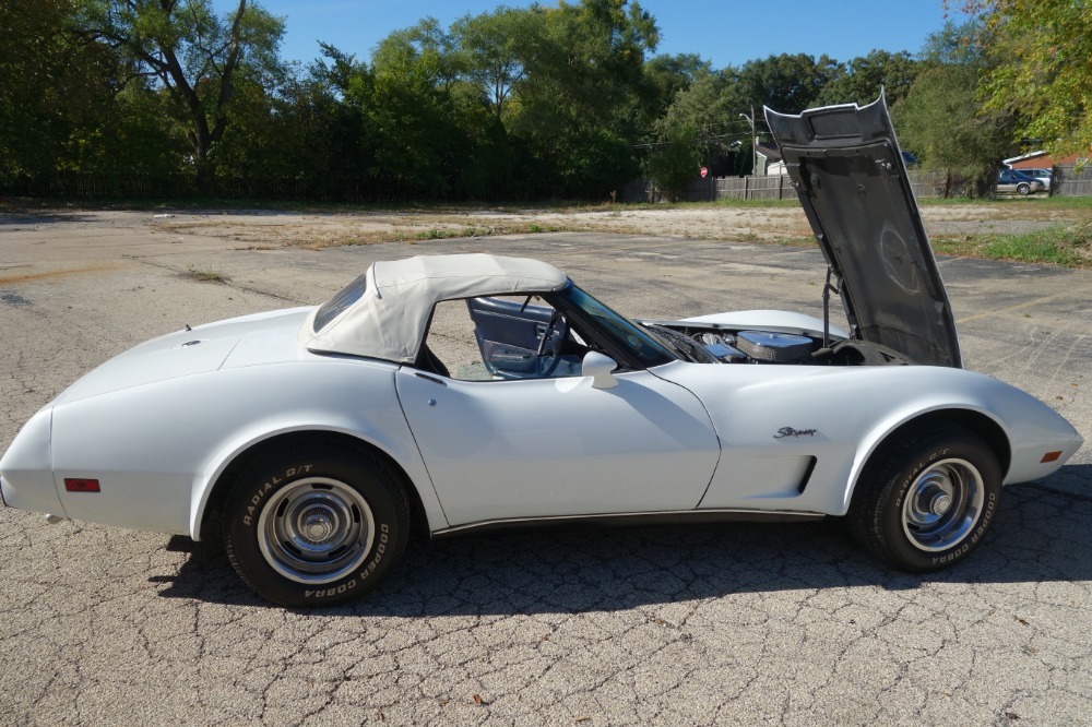 Used 1975 Chevrolet Corvette -WHITE ON WHITE CONVERTIBLE SUMMER FUN- SEE VIDEO | Mundelein, IL
