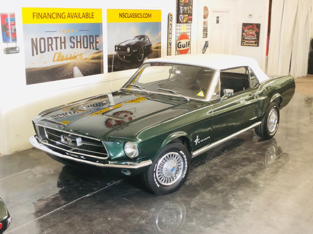 Used 1967 Ford Mustang 289 C Code Power Top/PS Automatic Highland Green-VIDEO | Mundelein, IL