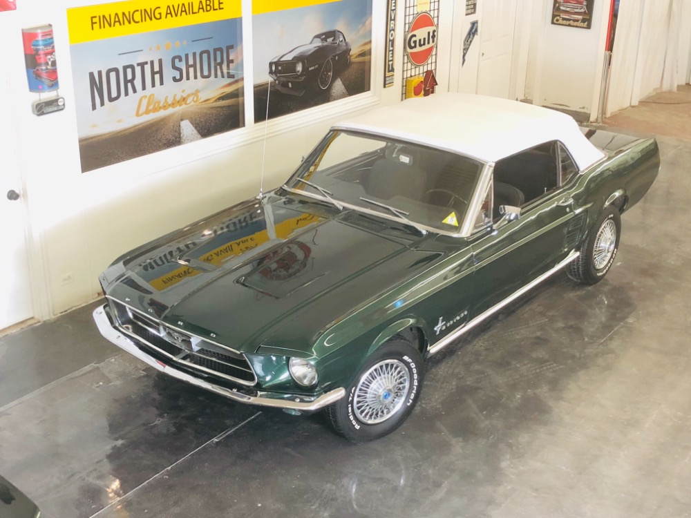 Used 1967 Ford Mustang 289 C Code Power Top/PS Automatic Highland Green-VIDEO | Mundelein, IL