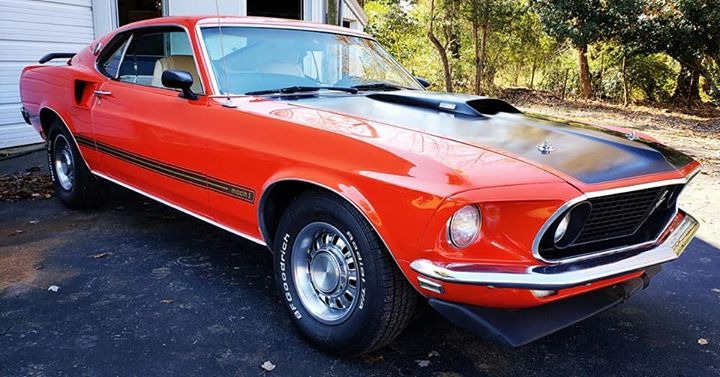 Used 1969 Ford Mustang -MACH 1-RARE FACTORY CALYPSO CORAL-PS PB-FASTBACK- VIDEO | Mundelein, IL