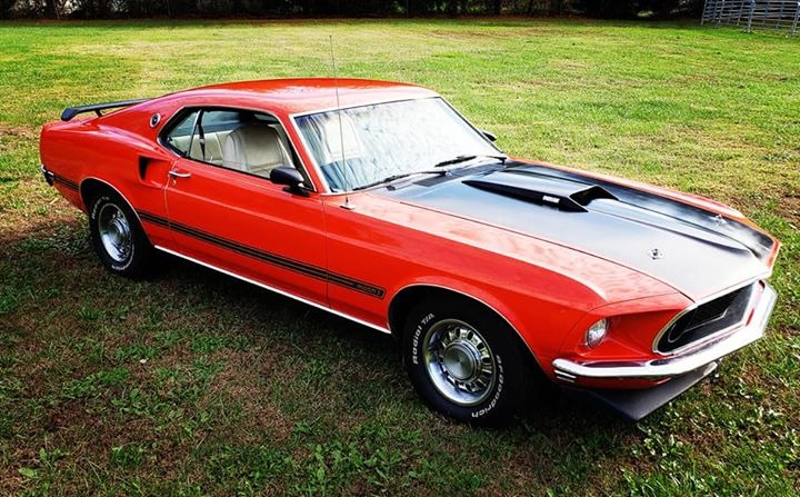 1969 Ford Mustang Mach 1 Rare Factory Calypso Coral Ps Pb