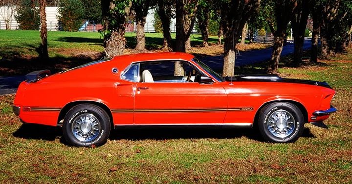 1969 Ford Mustang -MACH 1-RARE FACTORY CALYPSO CORAL-PS PB-FASTBACK ...