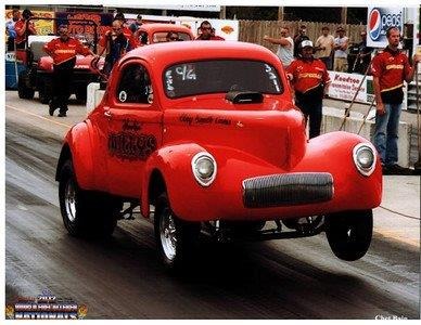 Used 1939 Willys Hot Rod / Street Rod -PRICE DROP!!-HONKIN' WILLYS - VINTAGE DRAG CAR- '41 TILT FRONT END- BLOWN | Mundelein, IL