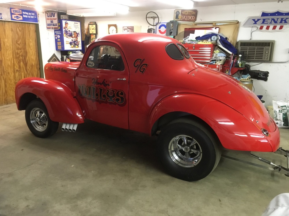Used 1939 Willys Hot Rod / Street Rod -PRICE DROP!!-HONKIN' WILLYS - VINTAGE DRAG CAR- '41 TILT FRONT END- BLOWN | Mundelein, IL