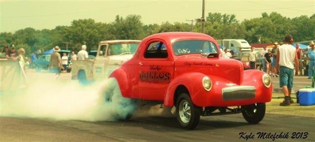 Used 1939 Willys Hot Rod / Street Rod -PRICE DROP!!-HONKIN' WILLYS - VINTAGE DRAG CAR- '41 TILT FRONT END- BLOWN | Mundelein, IL