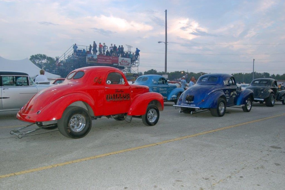 Used 1939 Willys Hot Rod / Street Rod -PRICE DROP!!-HONKIN' WILLYS - VINTAGE DRAG CAR- '41 TILT FRONT END- BLOWN | Mundelein, IL