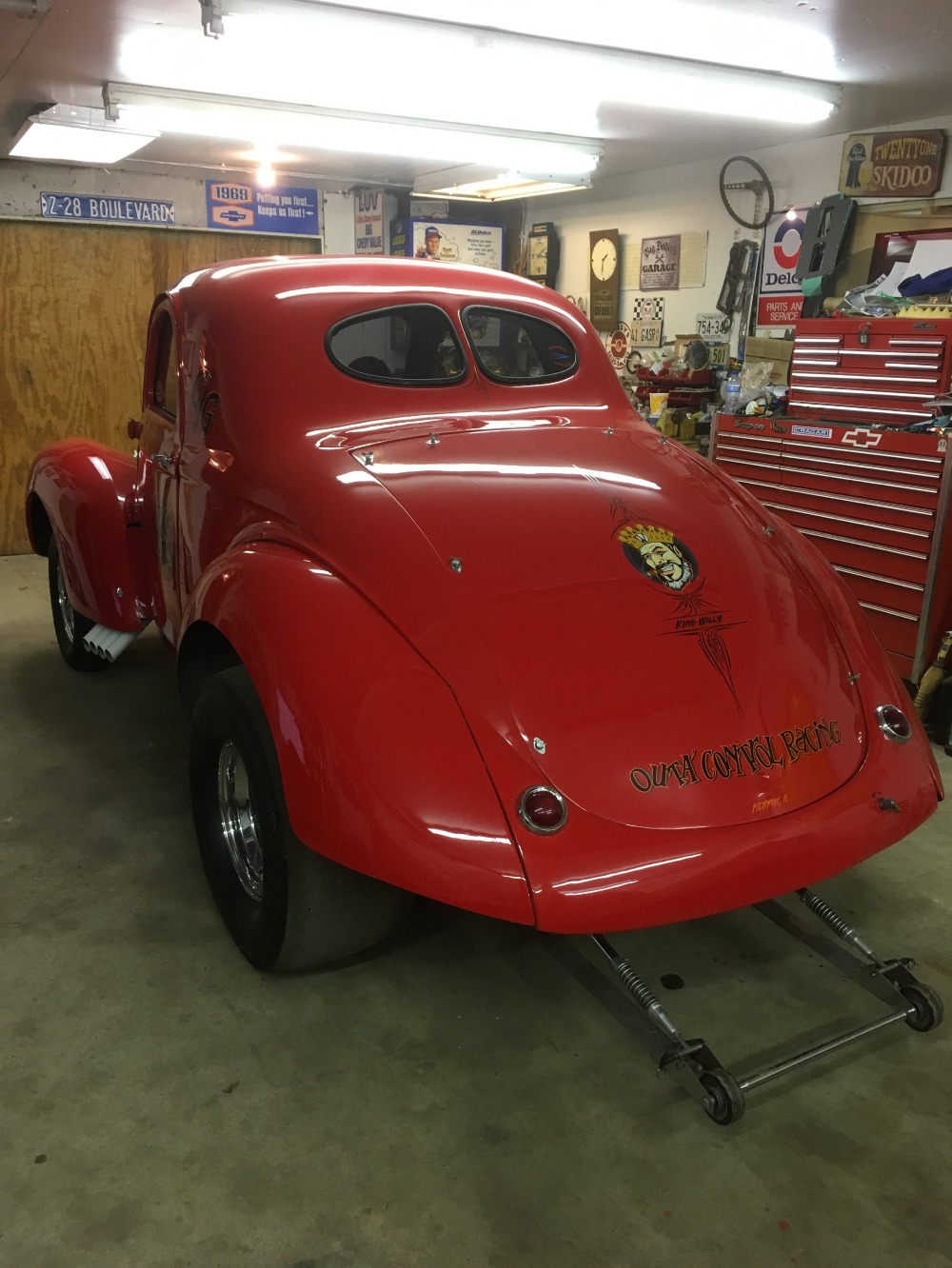Used 1939 Willys Hot Rod / Street Rod -PRICE DROP!!-HONKIN' WILLYS - VINTAGE DRAG CAR- '41 TILT FRONT END- BLOWN | Mundelein, IL