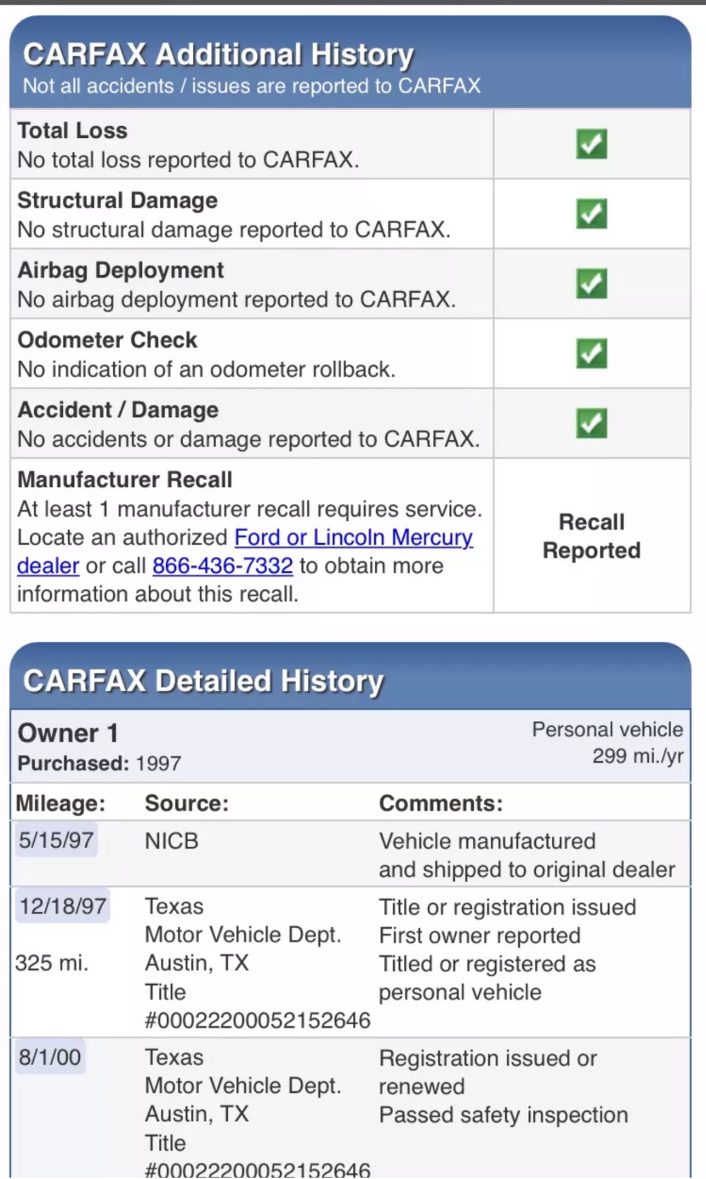 Used 1997 Ford Mustang -SVT COBRA ONLY 6000 ORIGINAL MILES-TIME CAPSULE | Mundelein, IL