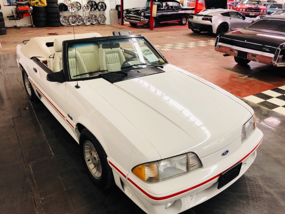 Used 1987 Ford Mustang -GT CONVERTIBLE TRIPLE WHITE ONLY 17k MILES-VIDEO | Mundelein, IL