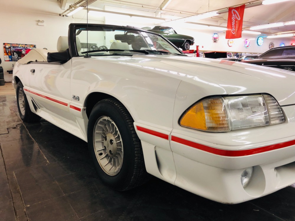 Used 1987 Ford Mustang -GT CONVERTIBLE TRIPLE WHITE ONLY 17k MILES-VIDEO | Mundelein, IL