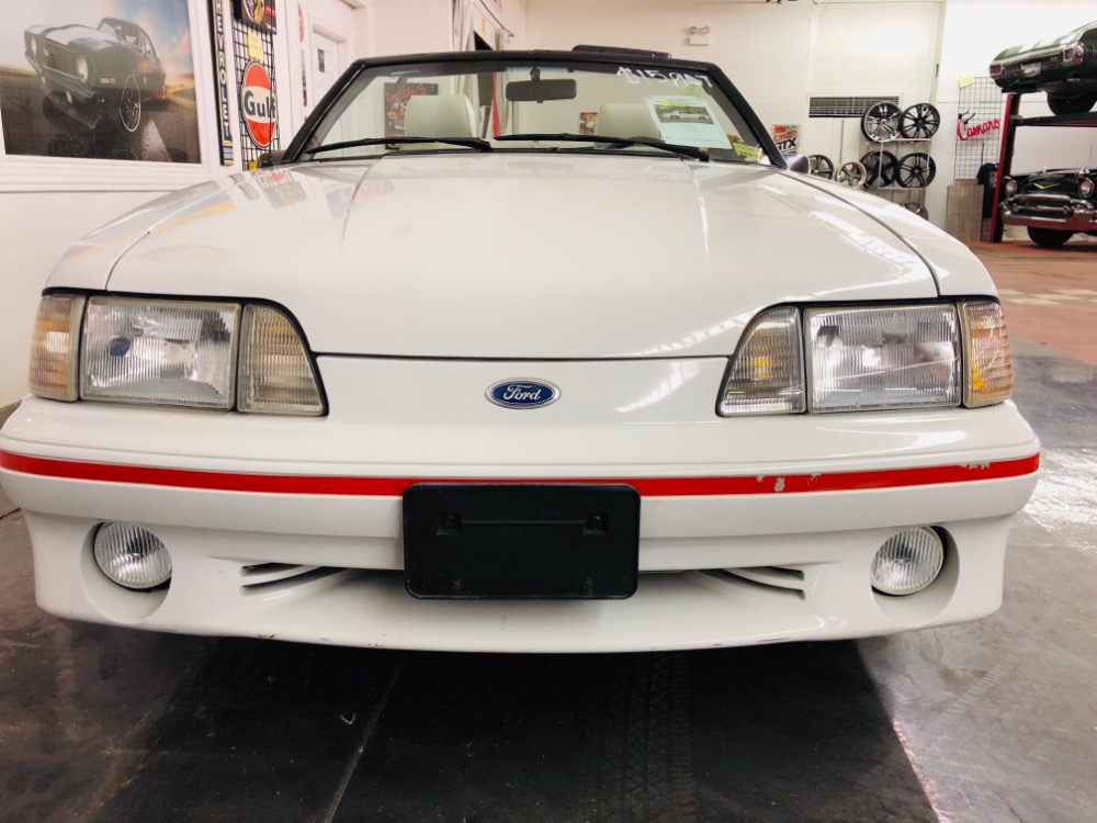 Used 1987 Ford Mustang -GT CONVERTIBLE TRIPLE WHITE ONLY 17k MILES-VIDEO | Mundelein, IL