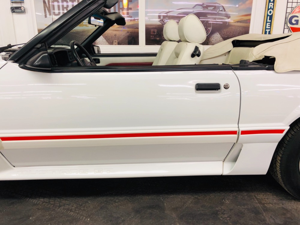 Used 1987 Ford Mustang -GT CONVERTIBLE TRIPLE WHITE ONLY 17k MILES-VIDEO | Mundelein, IL