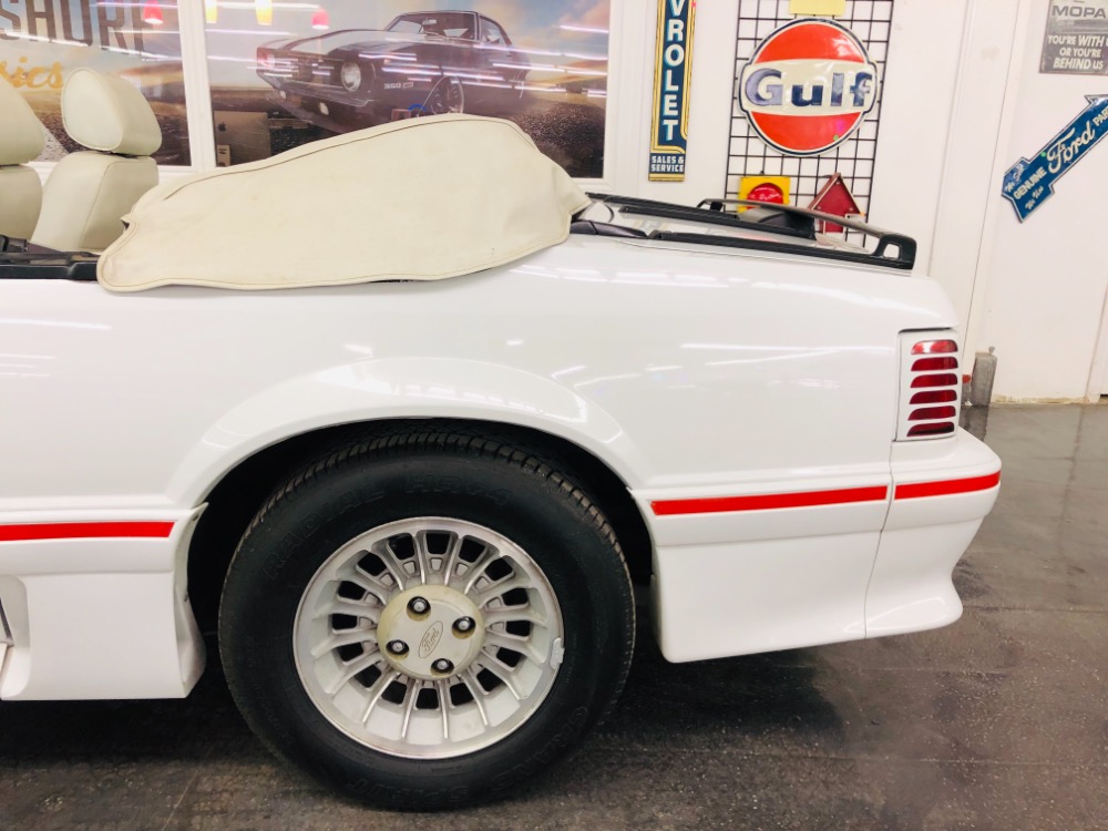 Used 1987 Ford Mustang -GT CONVERTIBLE TRIPLE WHITE ONLY 17k MILES-VIDEO | Mundelein, IL