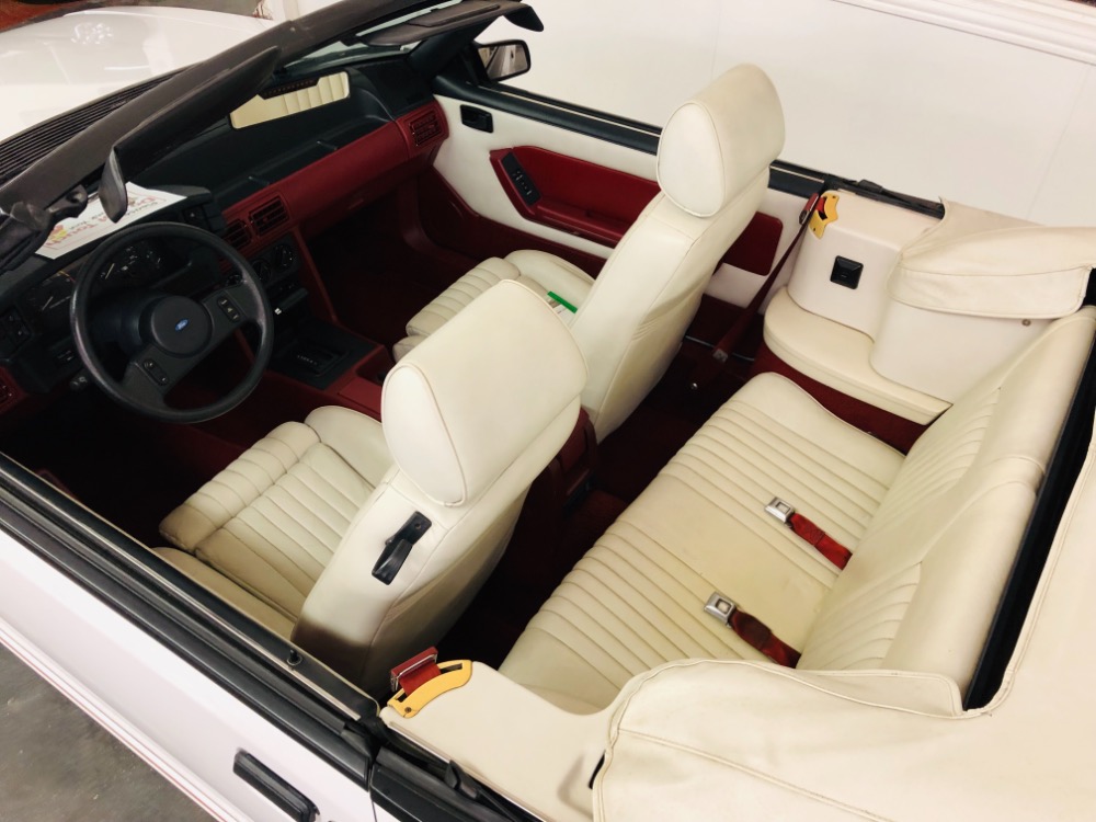 Used 1987 Ford Mustang -GT CONVERTIBLE TRIPLE WHITE ONLY 17k MILES-VIDEO | Mundelein, IL