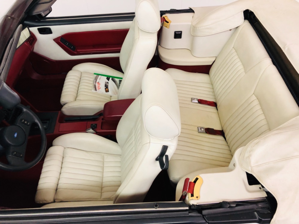 Used 1987 Ford Mustang -GT CONVERTIBLE TRIPLE WHITE ONLY 17k MILES-VIDEO | Mundelein, IL