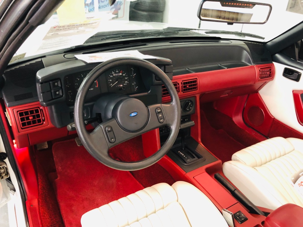 Used 1987 Ford Mustang -GT CONVERTIBLE TRIPLE WHITE ONLY 17k MILES-VIDEO | Mundelein, IL
