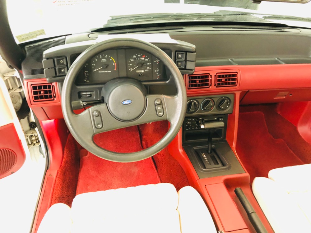 Used 1987 Ford Mustang -GT CONVERTIBLE TRIPLE WHITE ONLY 17k MILES-VIDEO | Mundelein, IL