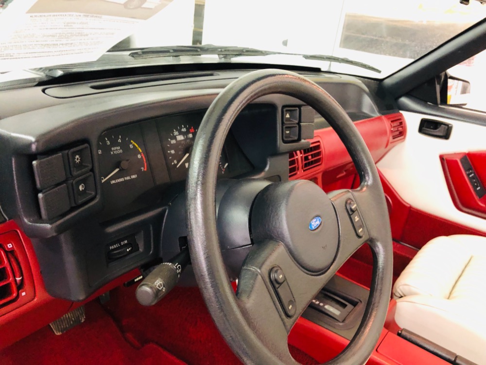 Used 1987 Ford Mustang -GT CONVERTIBLE TRIPLE WHITE ONLY 17k MILES-VIDEO | Mundelein, IL