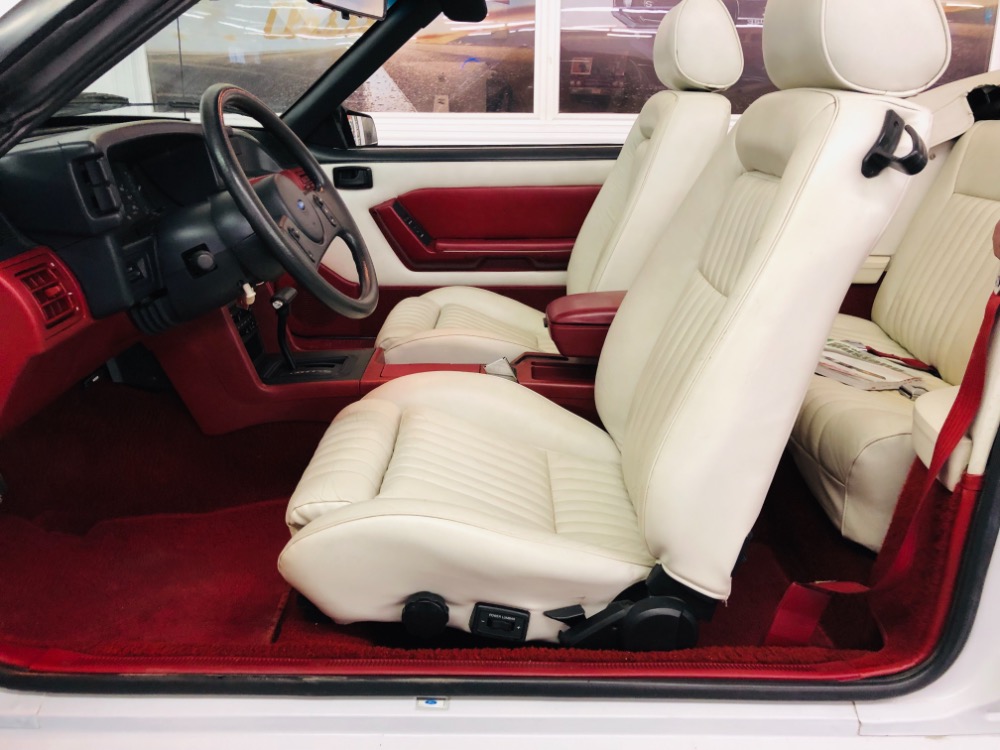 Used 1987 Ford Mustang -GT CONVERTIBLE TRIPLE WHITE ONLY 17k MILES-VIDEO | Mundelein, IL