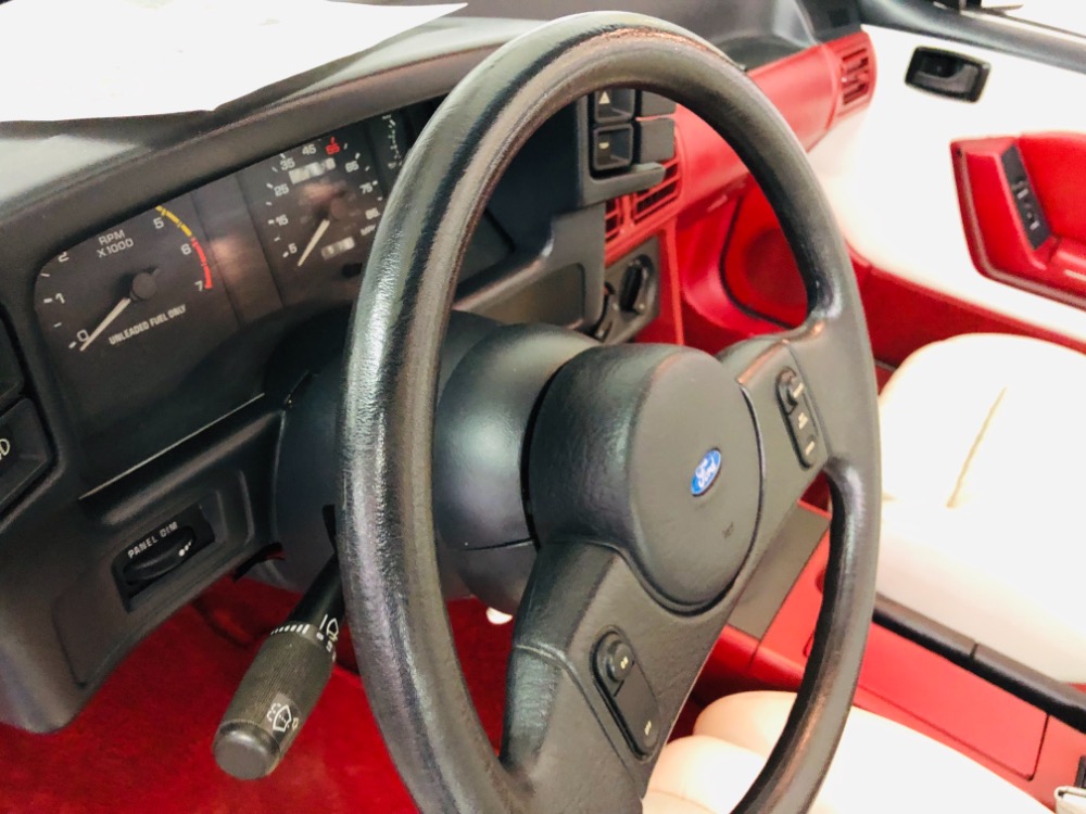 Used 1987 Ford Mustang -GT CONVERTIBLE TRIPLE WHITE ONLY 17k MILES-VIDEO | Mundelein, IL
