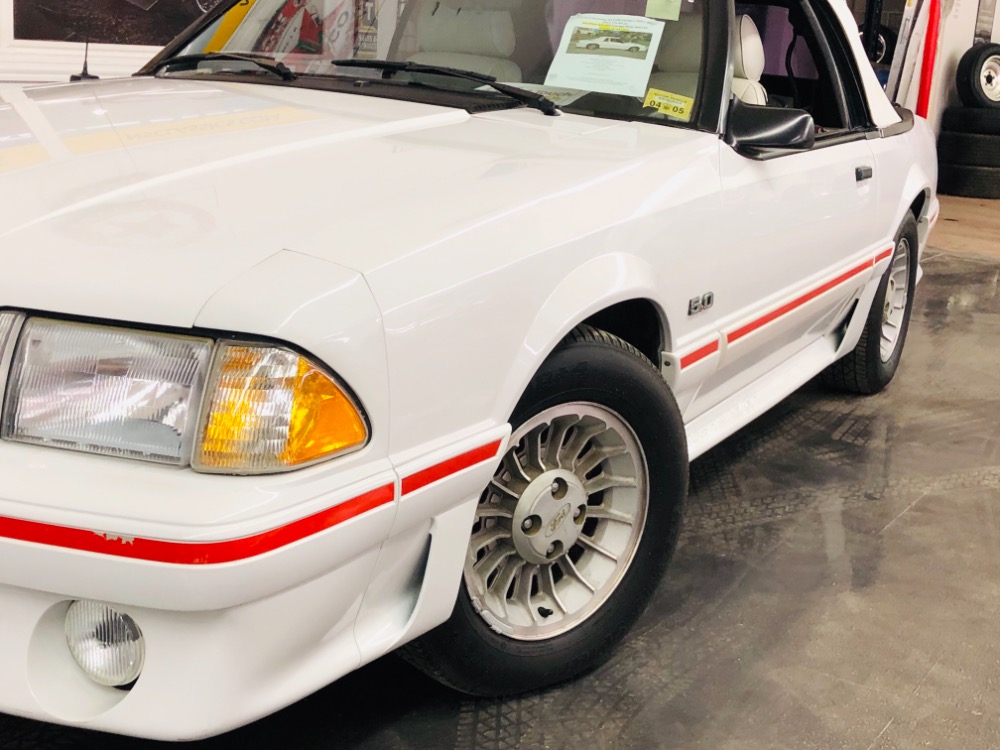 Used 1987 Ford Mustang -GT CONVERTIBLE TRIPLE WHITE ONLY 17k MILES-VIDEO | Mundelein, IL