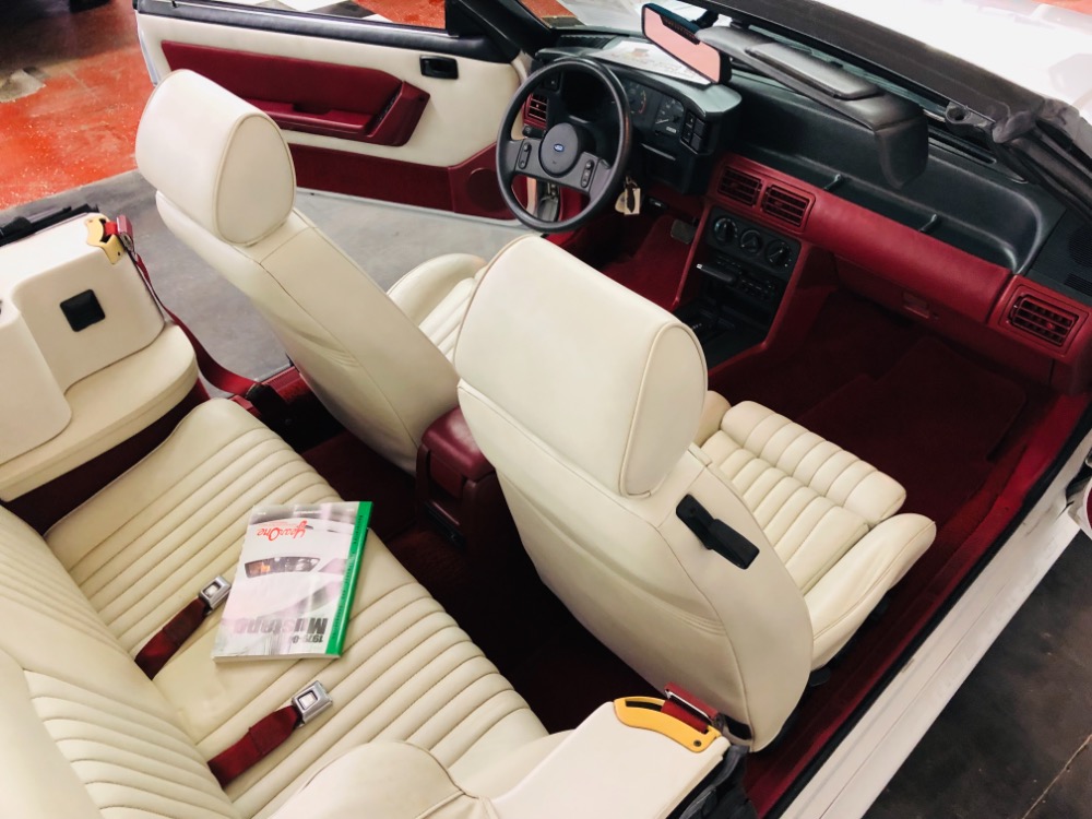 Used 1987 Ford Mustang -GT CONVERTIBLE TRIPLE WHITE ONLY 17k MILES-VIDEO | Mundelein, IL