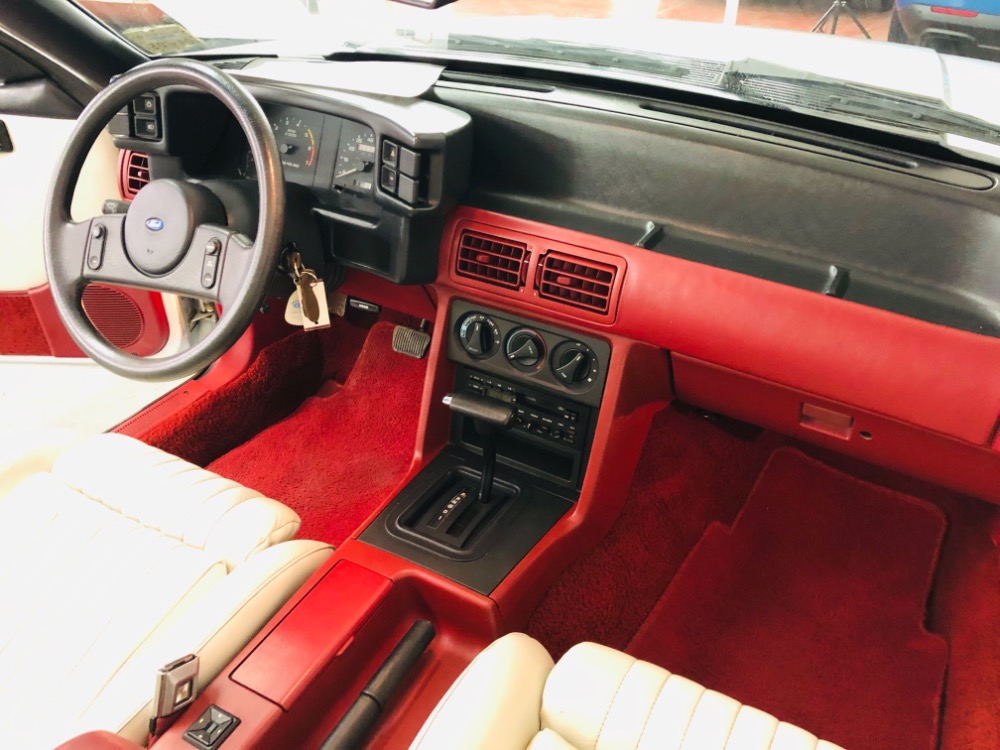 Used 1987 Ford Mustang -GT CONVERTIBLE TRIPLE WHITE ONLY 17k MILES-VIDEO | Mundelein, IL