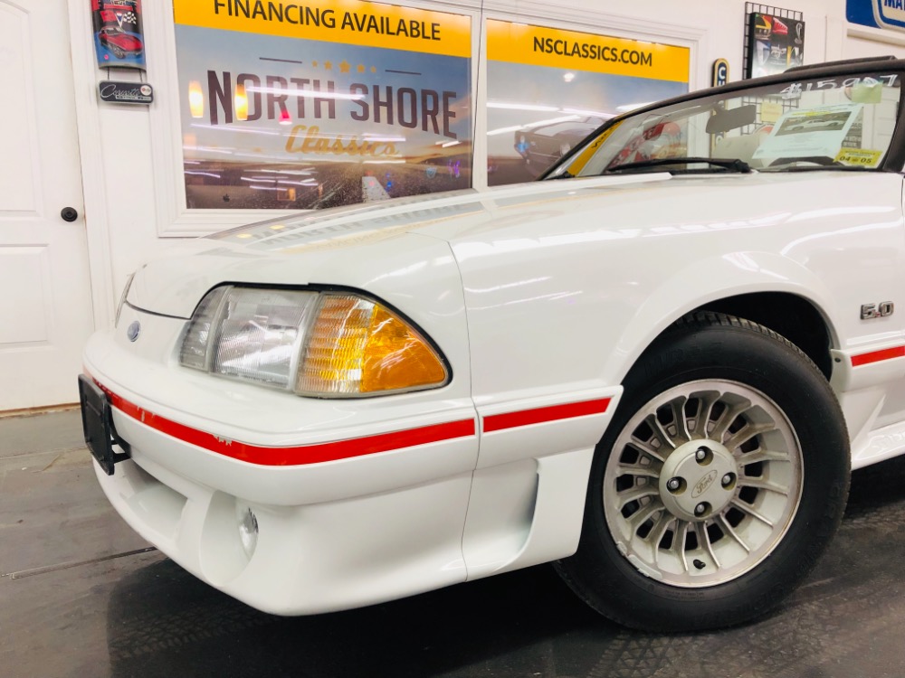 Used 1987 Ford Mustang -GT CONVERTIBLE TRIPLE WHITE ONLY 17k MILES-VIDEO | Mundelein, IL