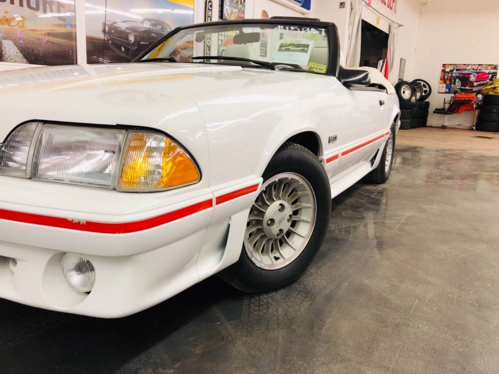 Used 1987 Ford Mustang -GT CONVERTIBLE TRIPLE WHITE ONLY 17k MILES-VIDEO | Mundelein, IL